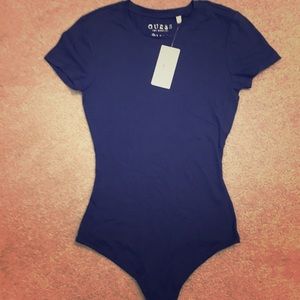 Guess navy blue T-shirt body suit NWT size XS